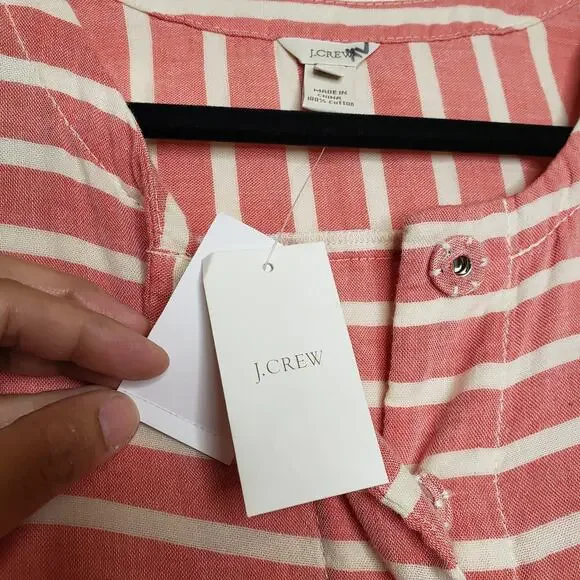 J Crew| Orange and cream striped boat dress - Picture 5 of 11